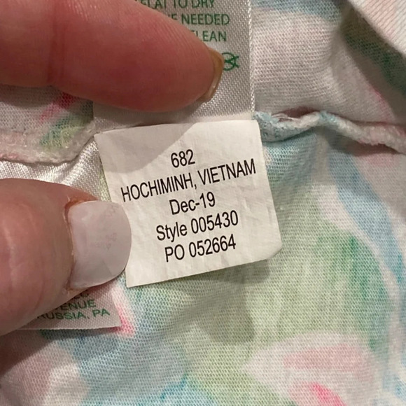 Lilly Pulitzer Agee Croc My World Eyelet Ladder Lace Trim Supima Dress, 16630 - Picture 11 of 12